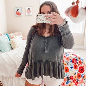 Free People Peplum Top